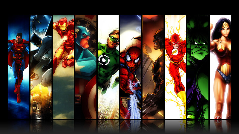 Superheroes in Panels