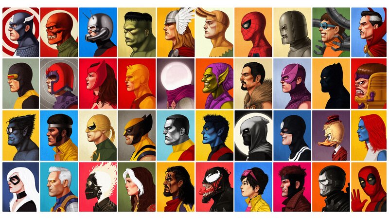 Superheroes in Profile