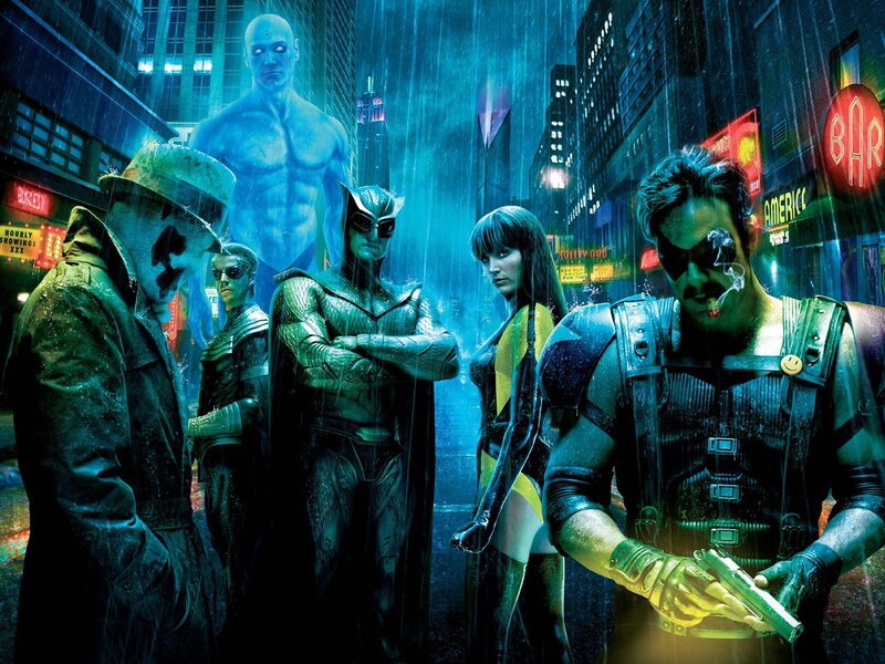 Superheroes in Rain — Dramatic