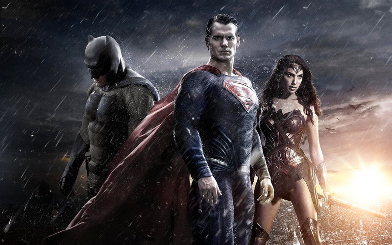 Superheroes in Rain