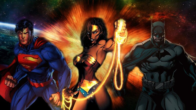 Superheroes in Space — Blue, Dramatic, Comic