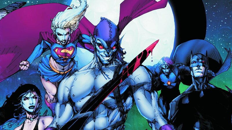 Superheroes in Space — Blue, Dramatic, Night, Comic, Batman
