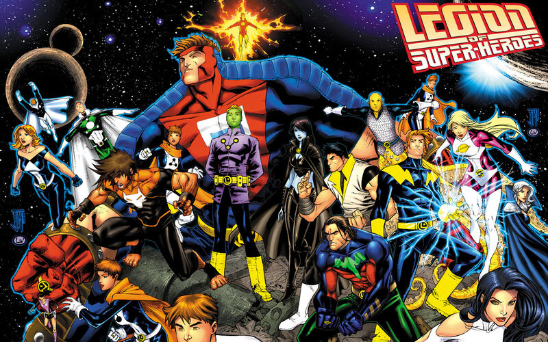 Superheroes in Space — Blue, Dramatic, Night
