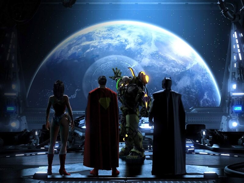 Superheroes in Space — Blue, Dramatic