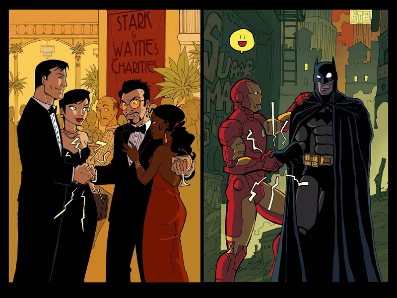 Superheroes in Two Scenes