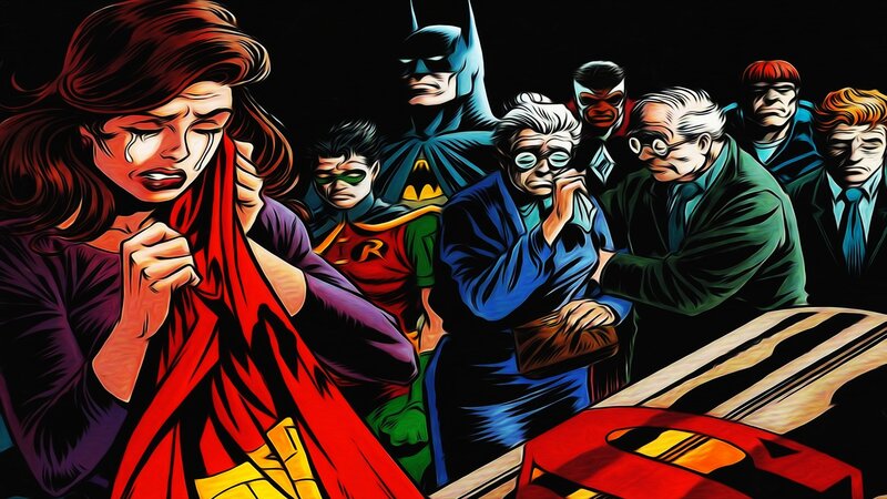 Superheroes mourn a loss