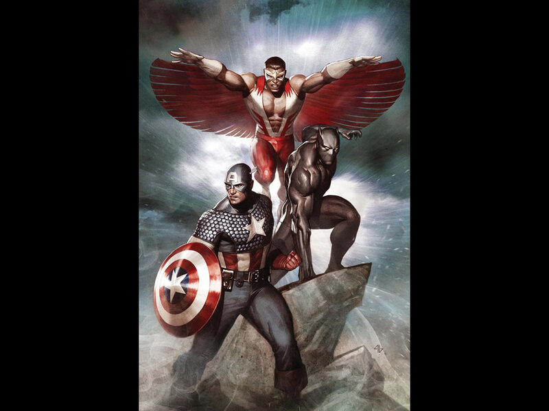Superheroes on a Rock