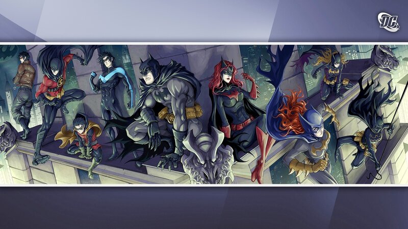 Superheroes on a Rooftop — Blue