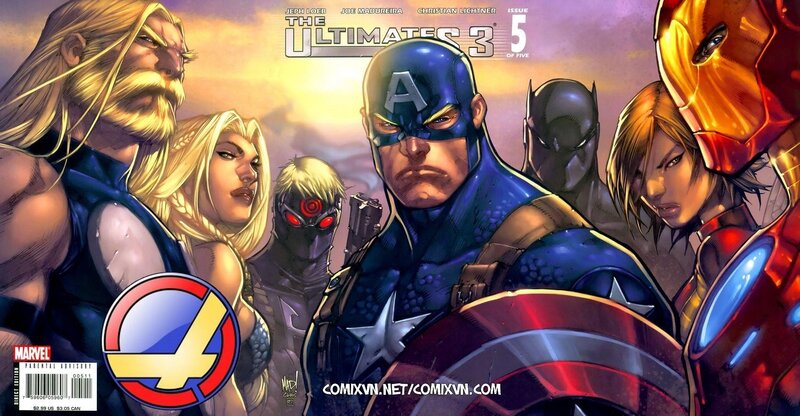 Superheroes on Comic Cover