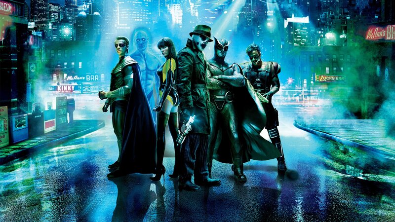 Superheroes on Street — Blue