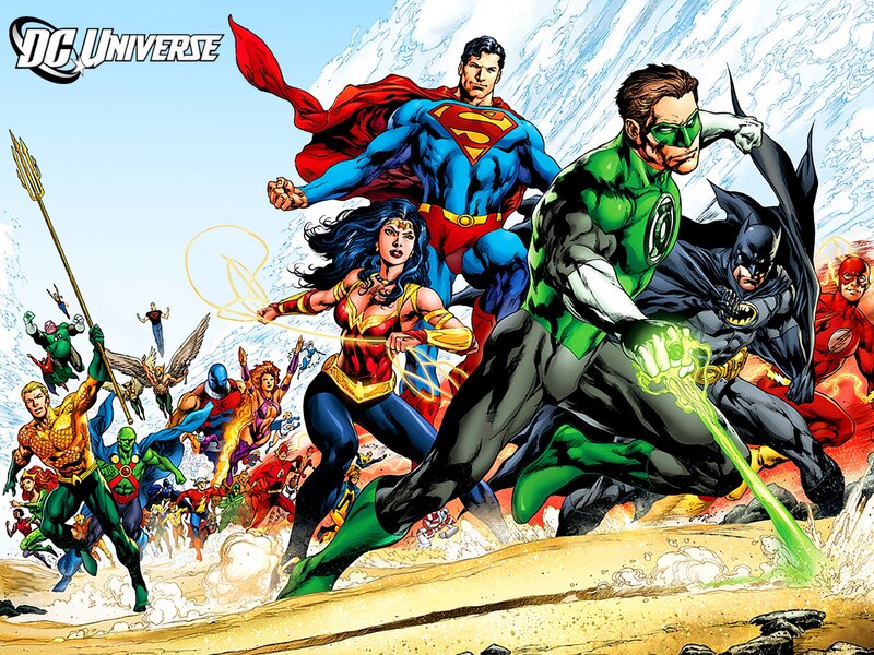 Superheroes Running on Beach