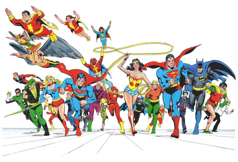 Superheroes Running