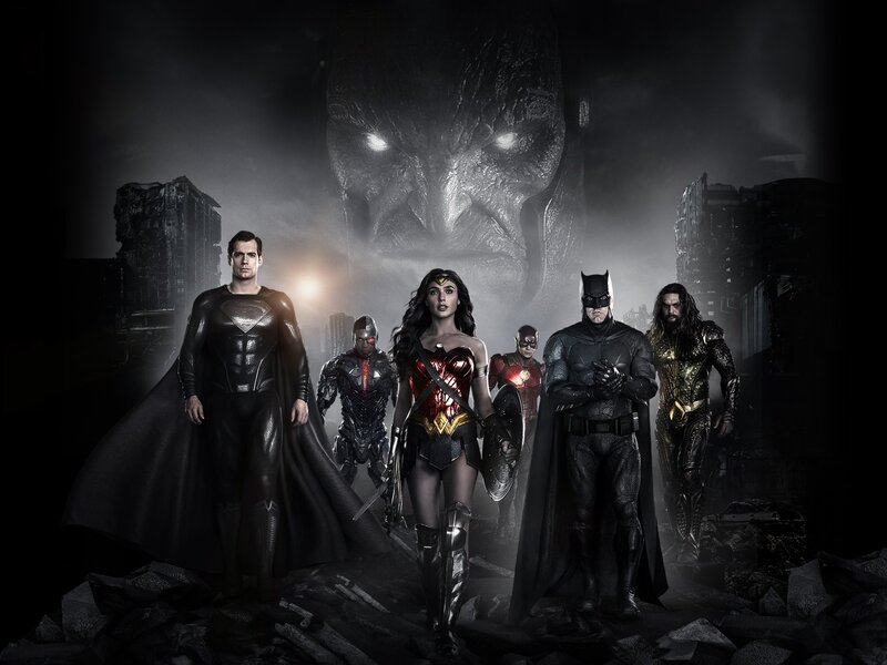 Superheroes Standing Together — Black, Dramatic, Night, Photograph