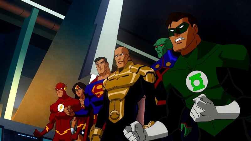 Superheroes Standing Together — Green