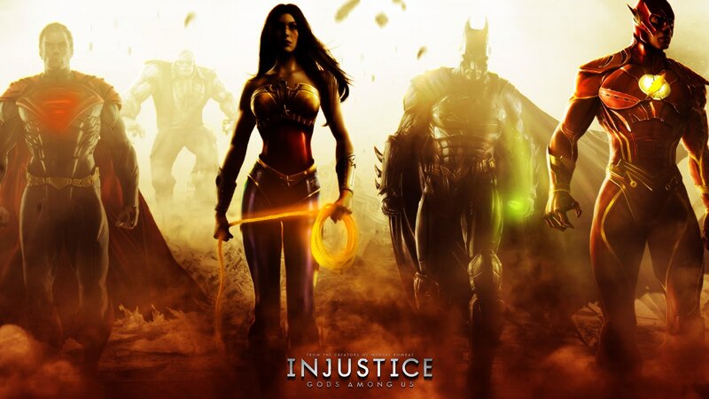 Superheroes Standing Together — Orange, Dramatic