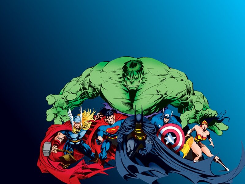 superheroes team up