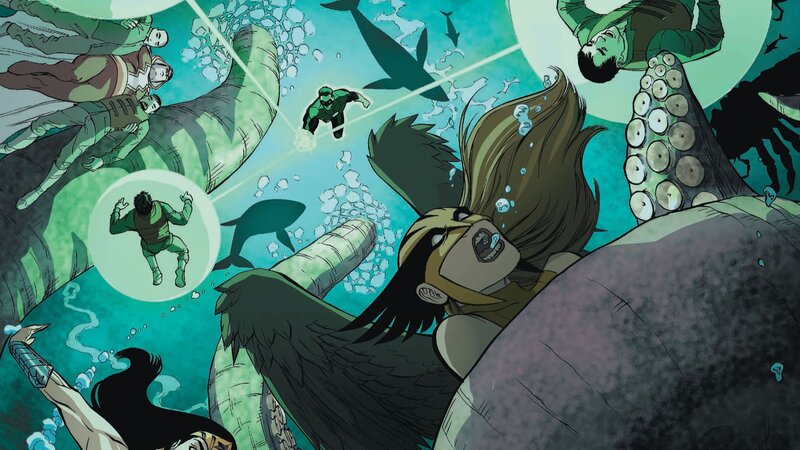 Superheroes Underwater