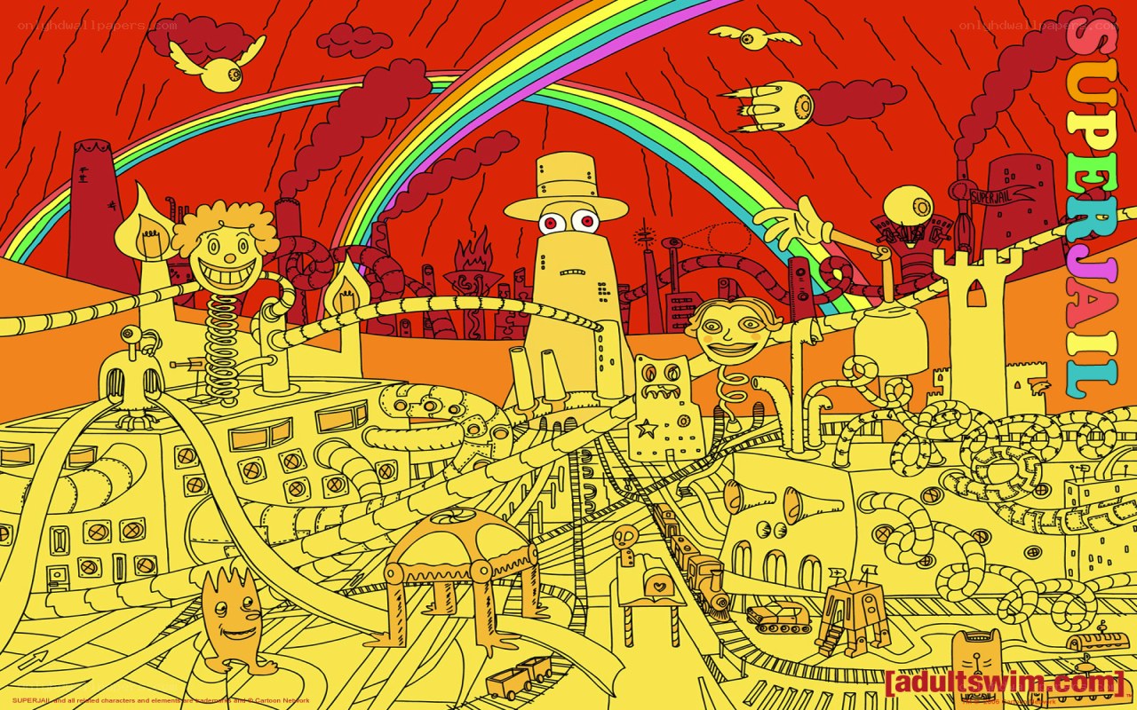 Superjail cartoon artwork