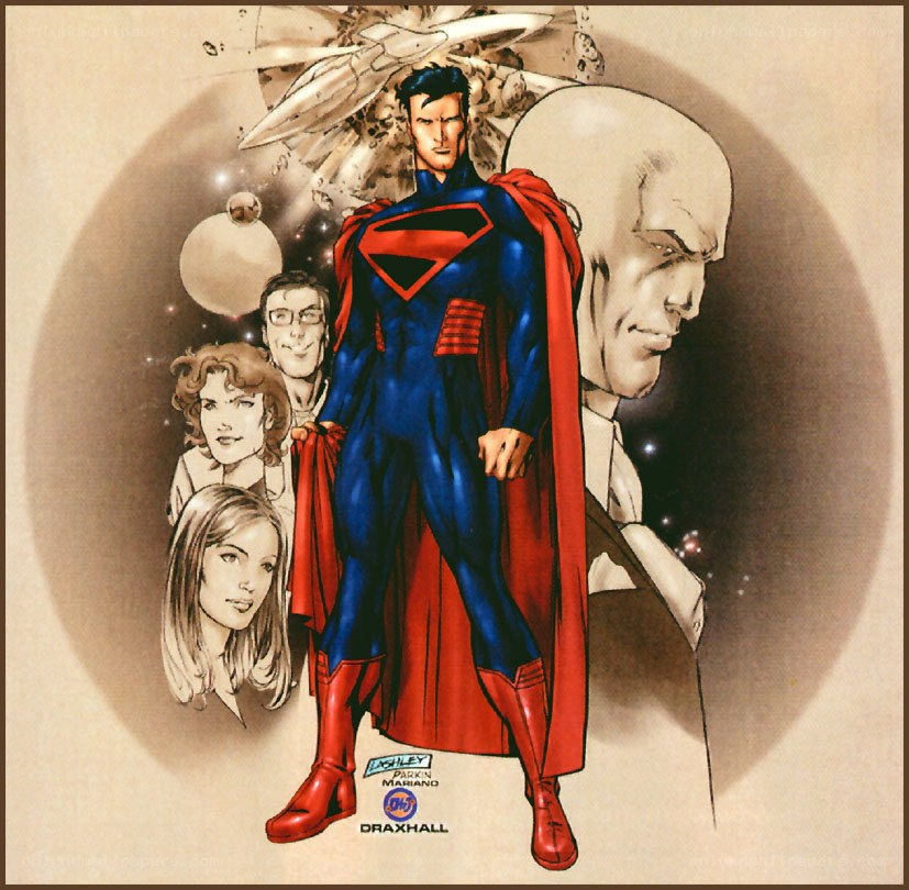 Superman and allies illustration