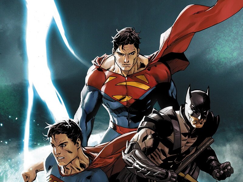 Superman and Batman — Blue, Dramatic