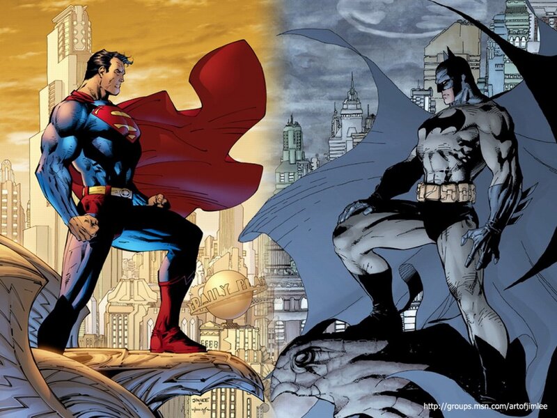 Superman and Batman — Blue