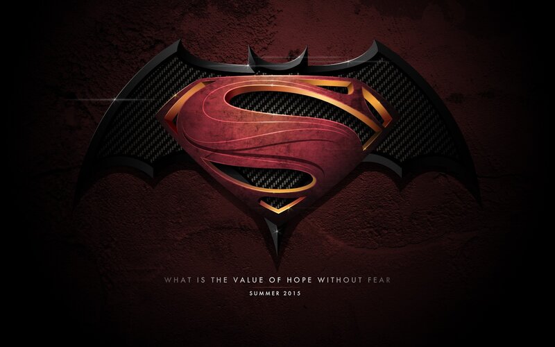 Superman and Batman Logos — Red