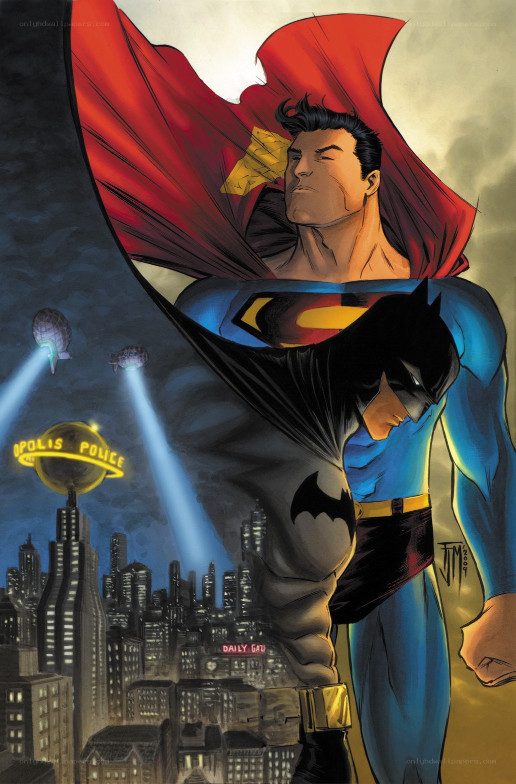 Superman and Batman stand together