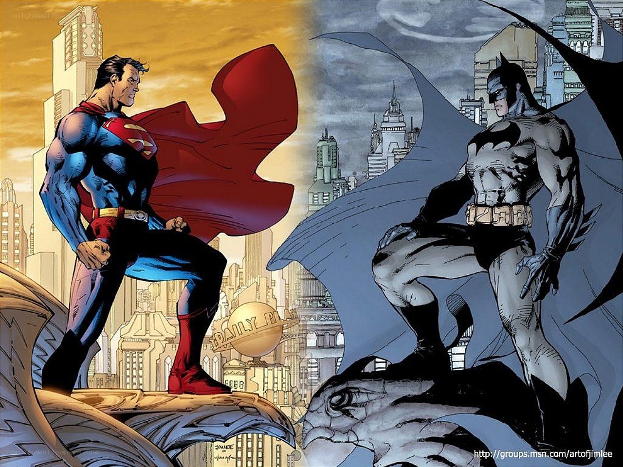 Superman and Batman stand together
