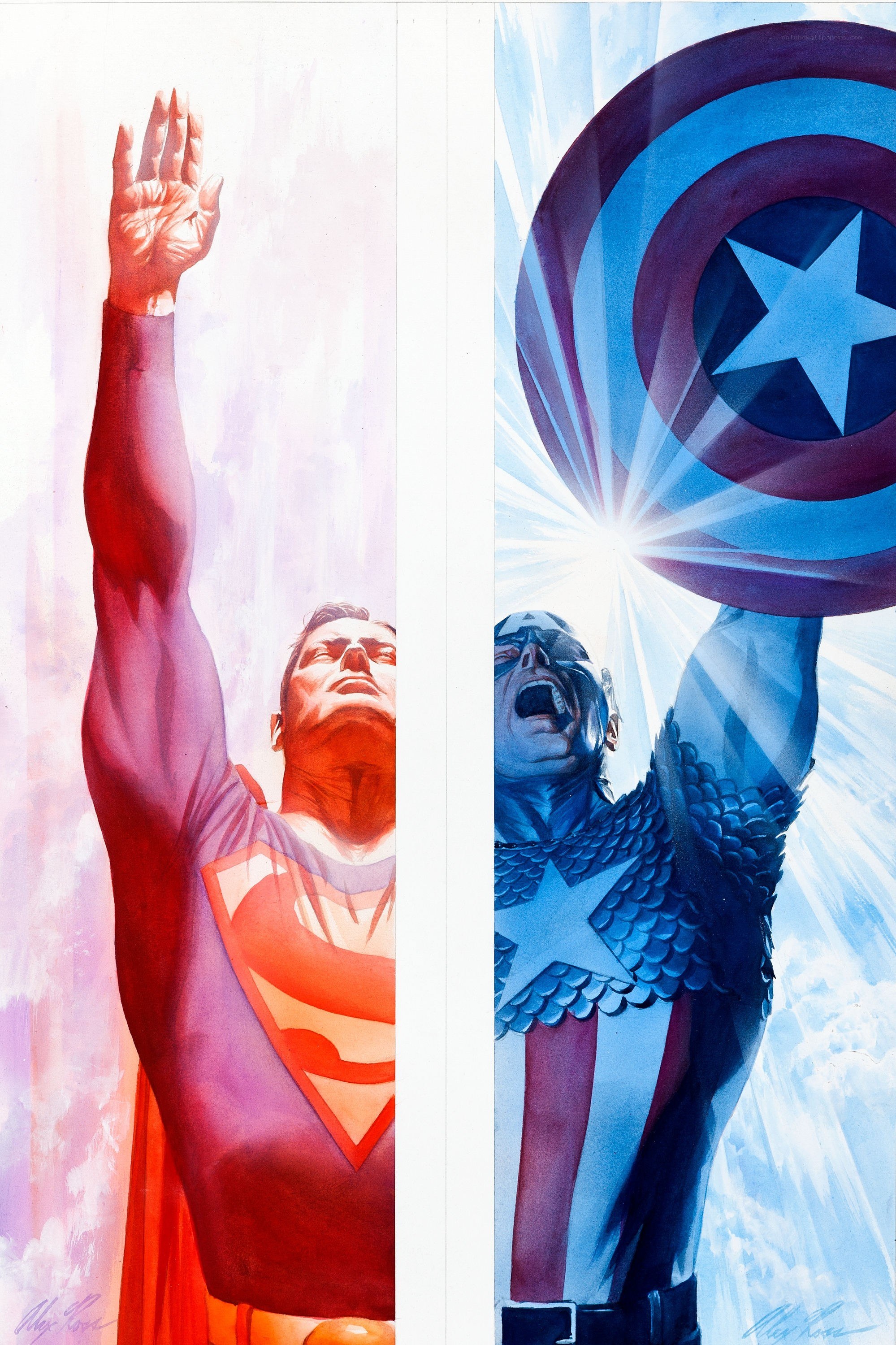 Superman and Captain America