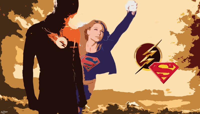 Superman and Flash Characters