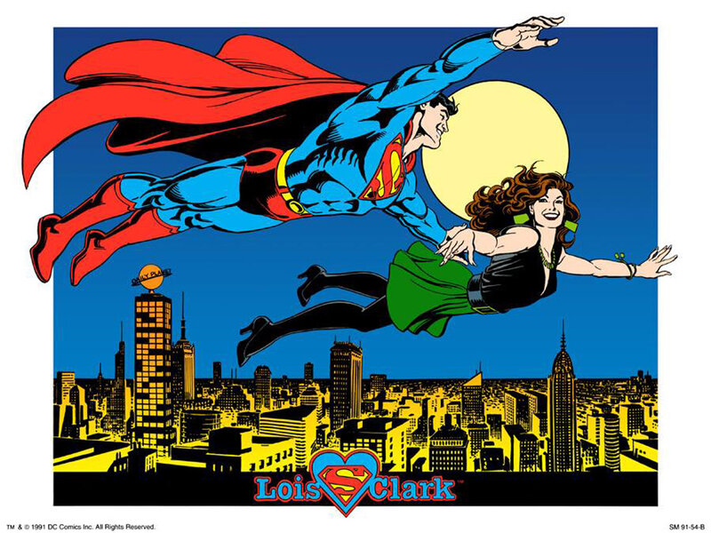 Superman and Lois Flying