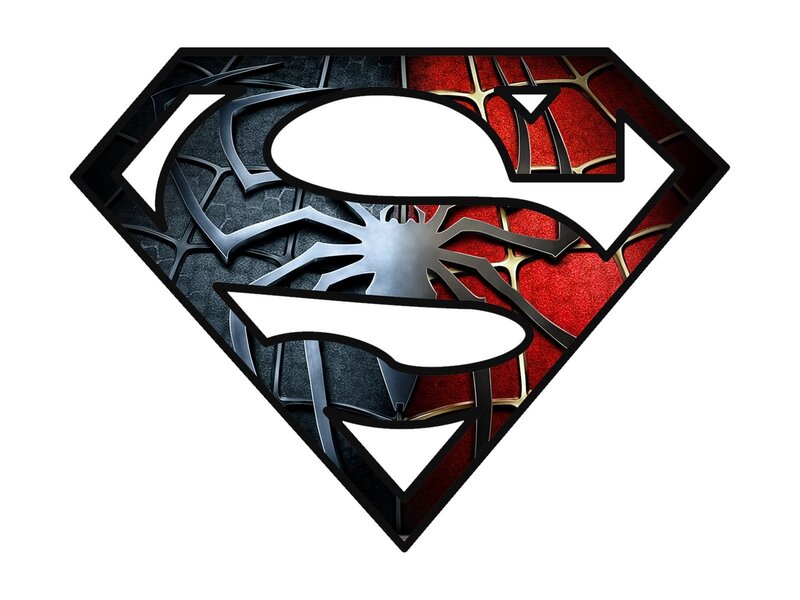 Superman and Spider-man Logo