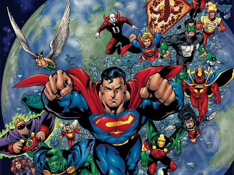 Superman and Superheroes — Blue