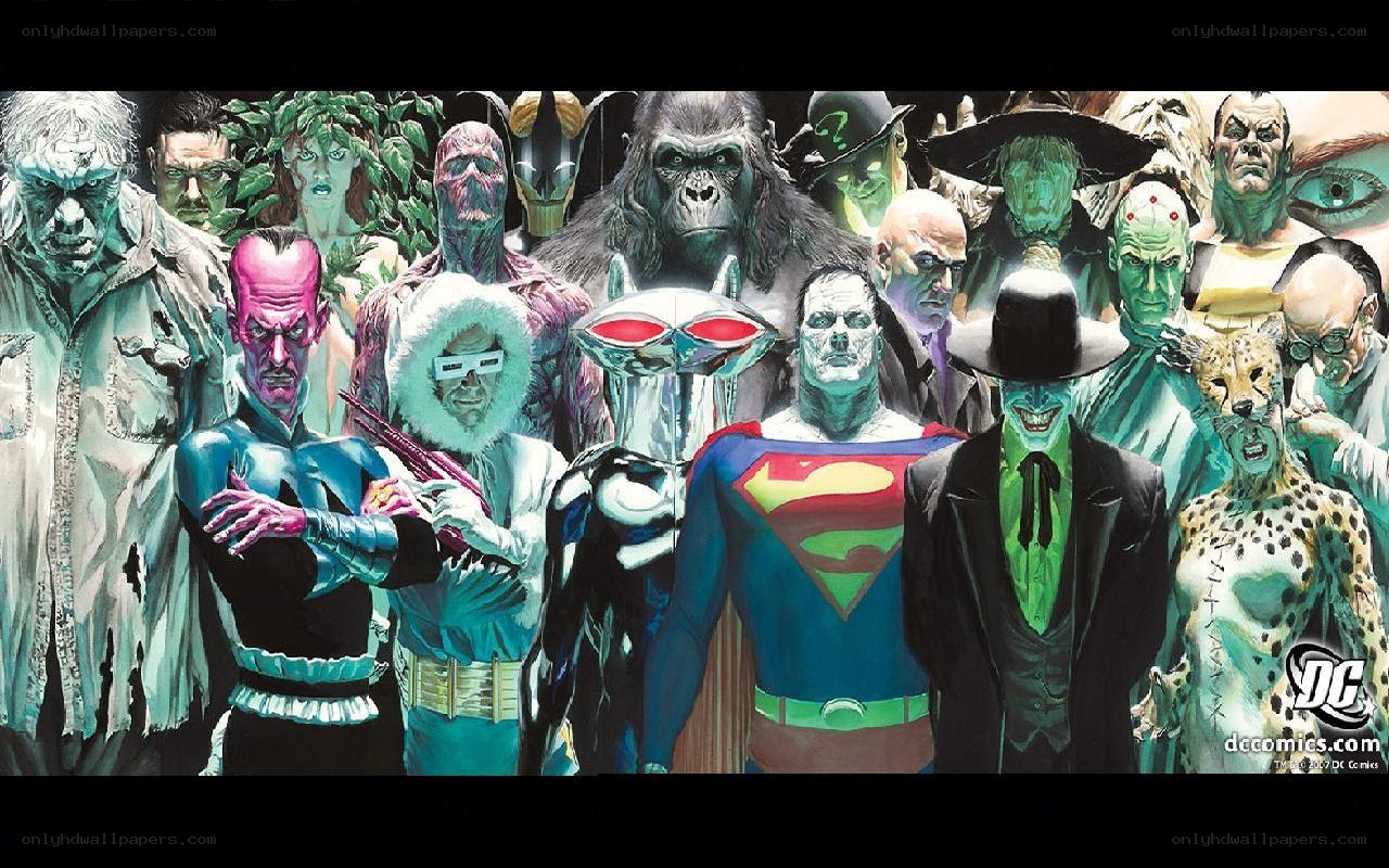 Superman and villains group