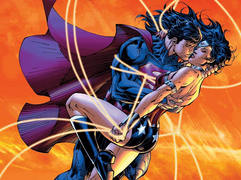 Superman and Wonder Woman — Orange