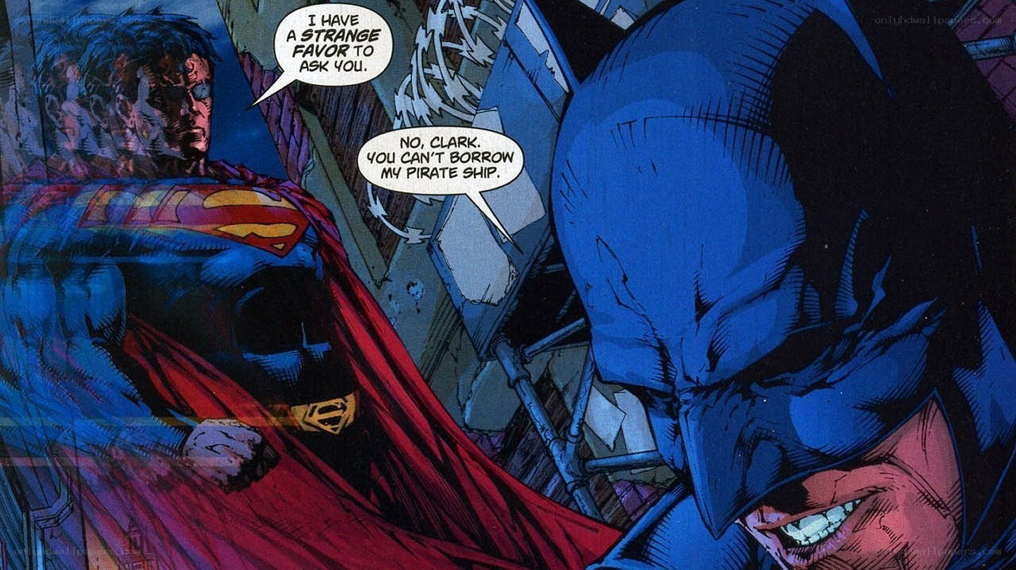 Superman asks Batman a favor