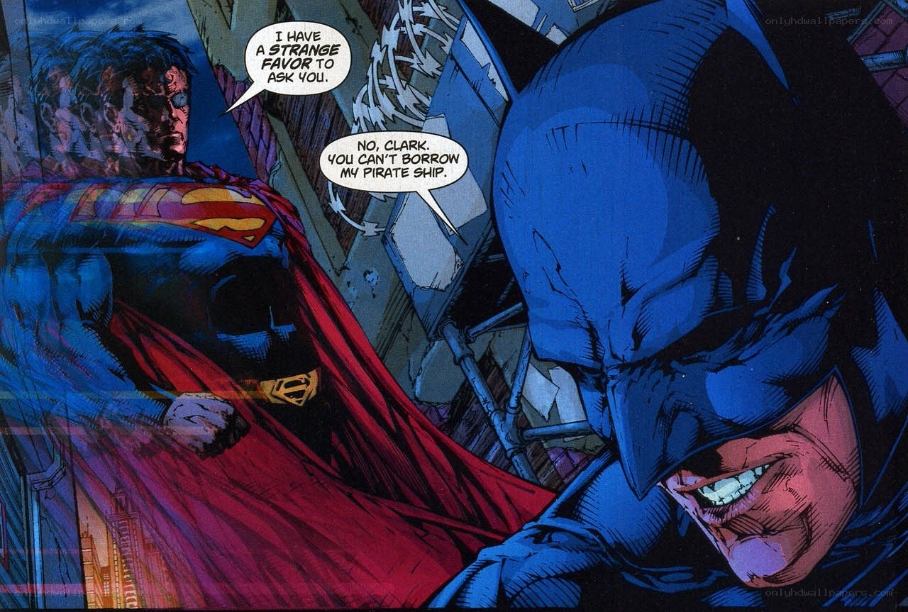 Superman asks Batman a favor