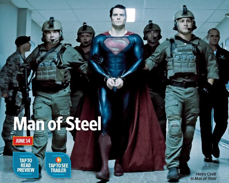 Superman Being Escorted — Blue