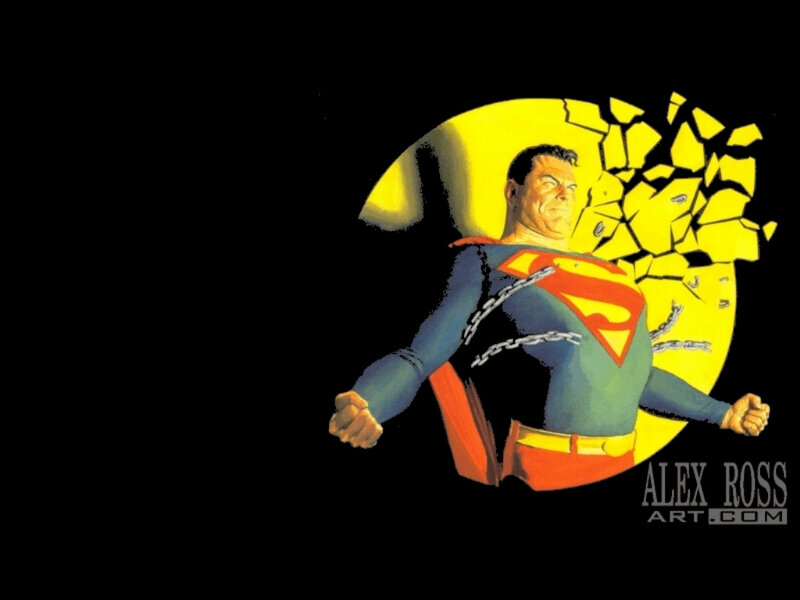 Superman Breaking Chains