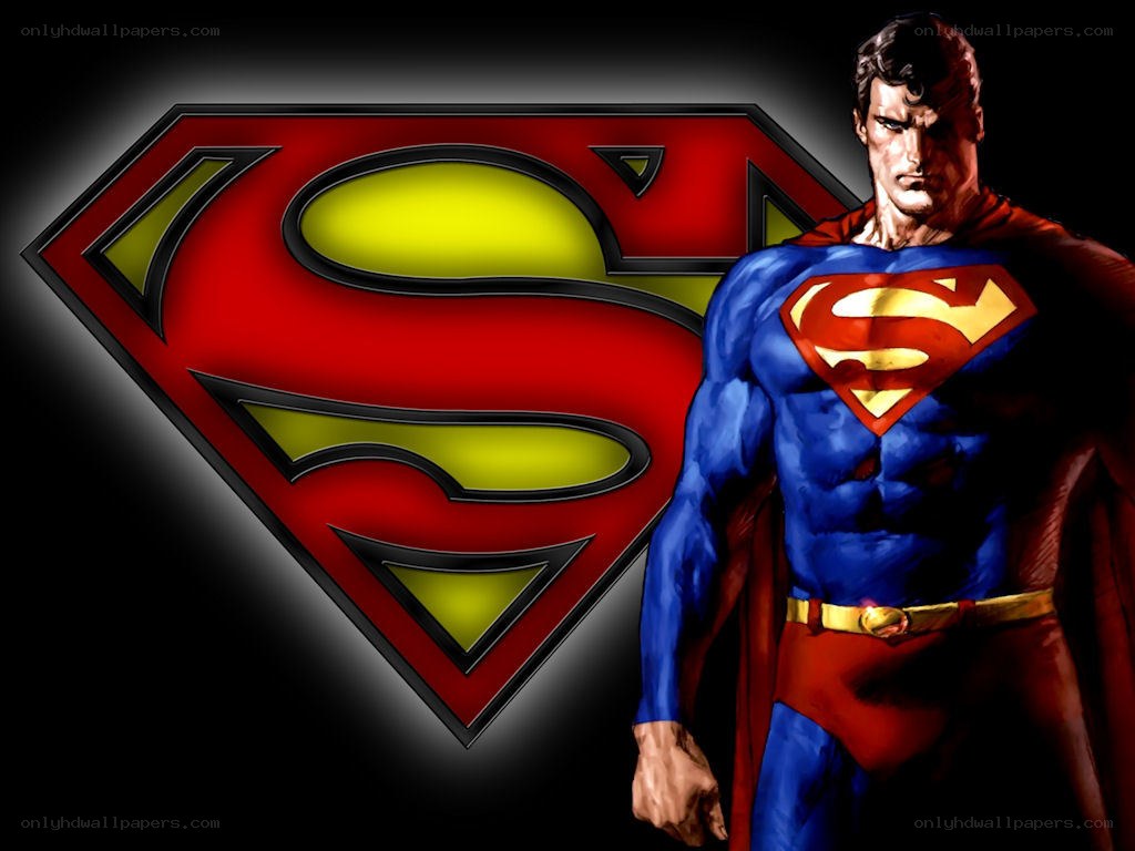 Superman character and logo