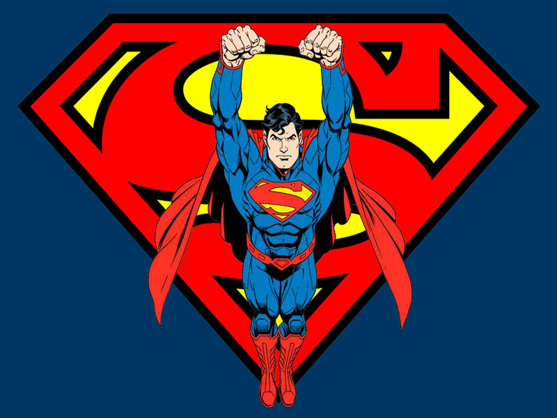 Superman Character — Blue, Heroic, Comic, Cape