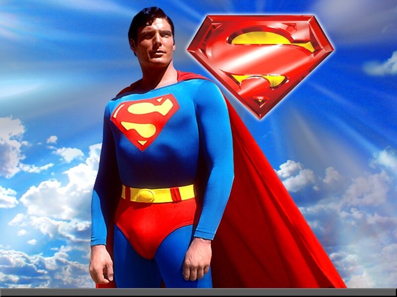 Superman Character — Blue, Heroic