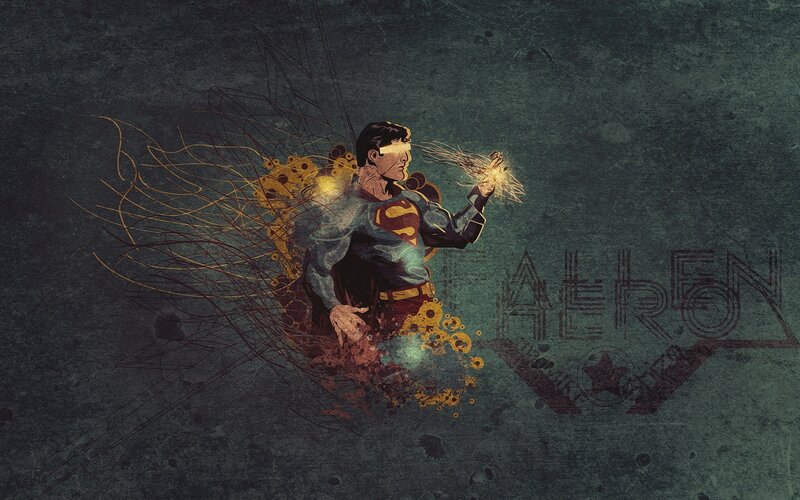 Superman Character — Dark Green