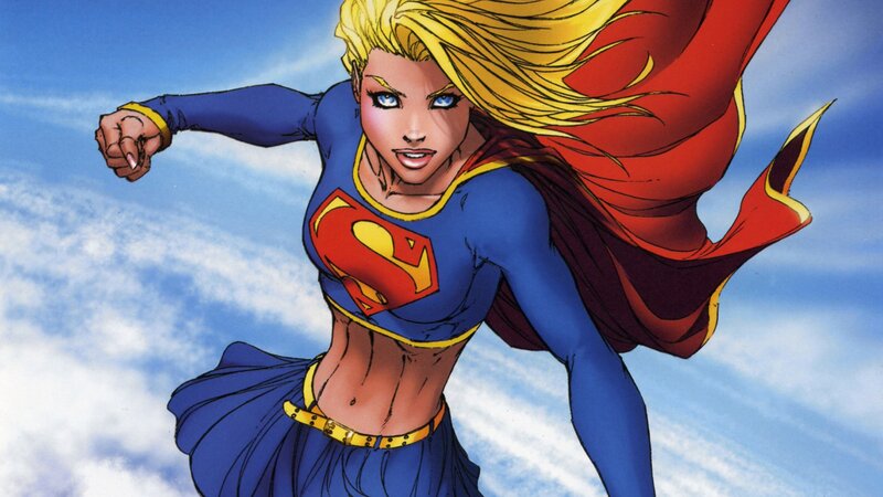Superman Character Flying — Blue, Dynamic