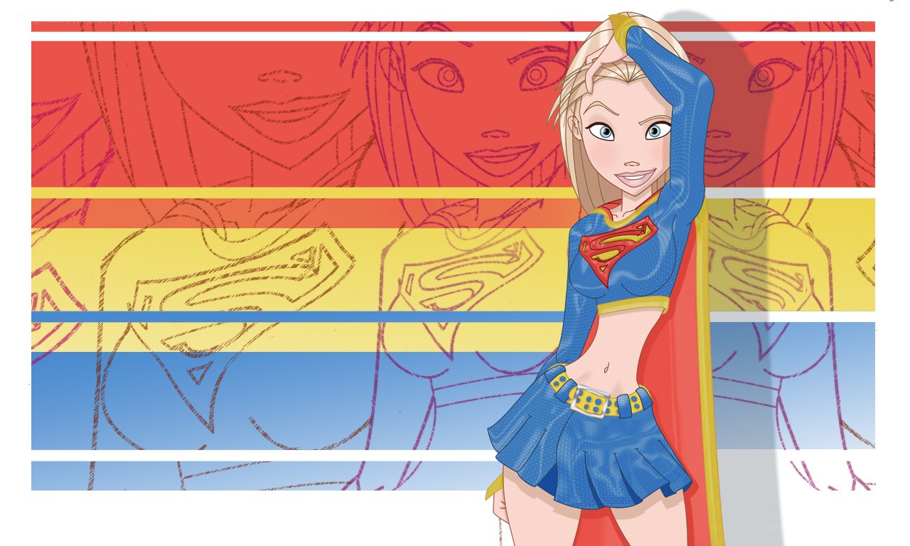 Superman character illustration