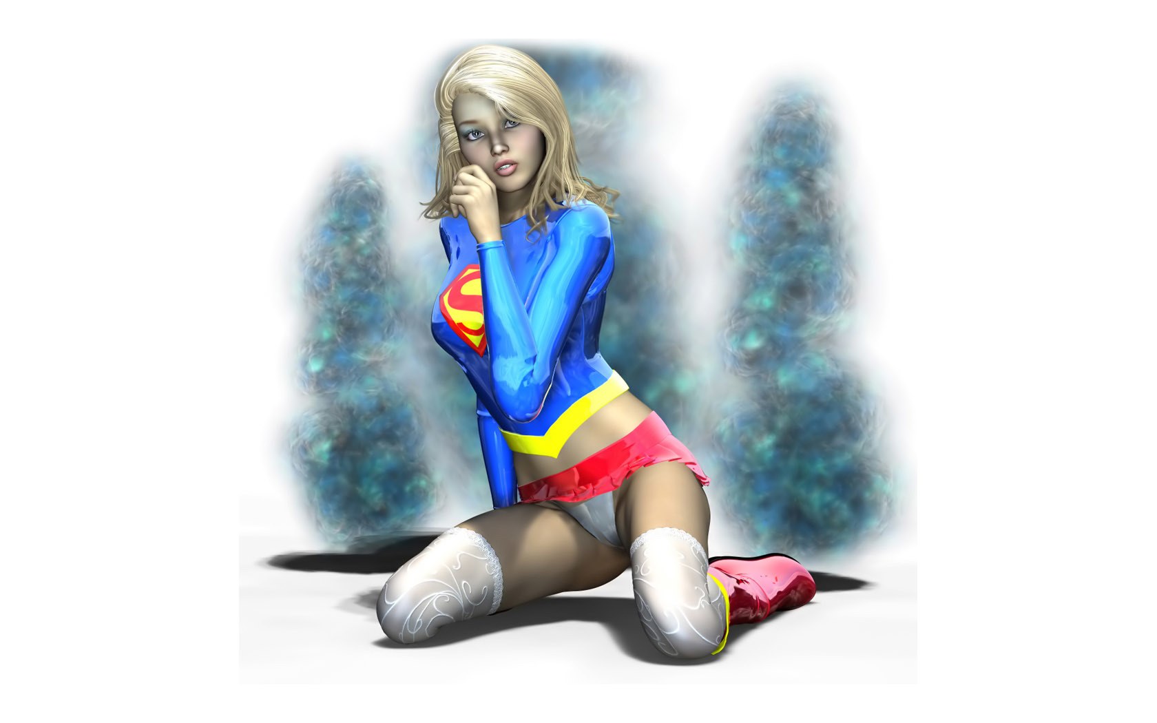 Superman character in costume