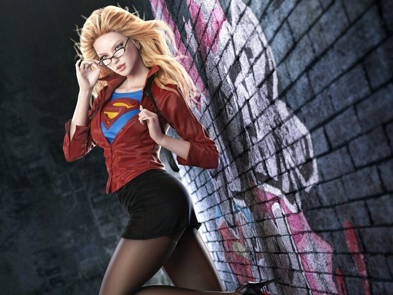 Superman Character in Red Jacket