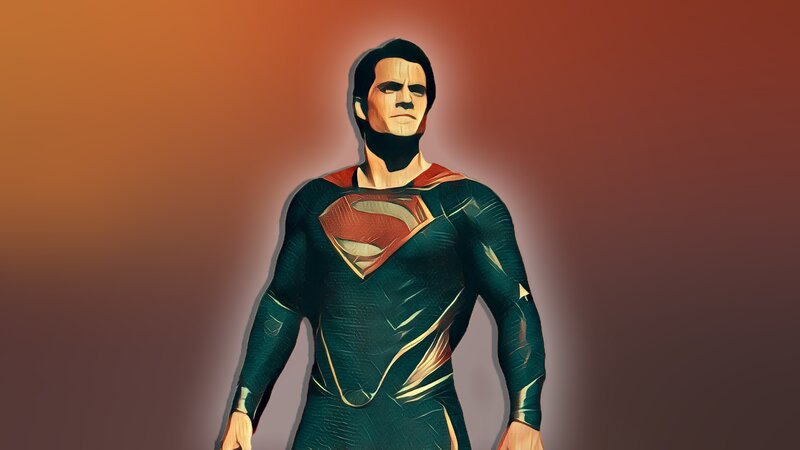 Superman Character — Orange, Dramatic