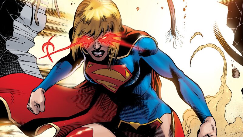 Superman Character with Red Eyes