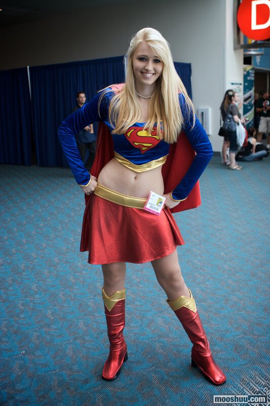 Superman cosplayer at convention